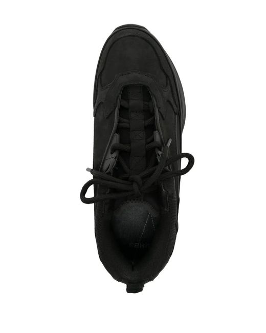 C2H4 Black Quark Alpha Panelled Sneakers for men
