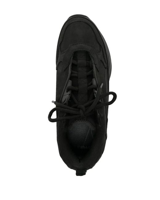 C2H4 Black Quark Alpha Panelled Sneakers for men
