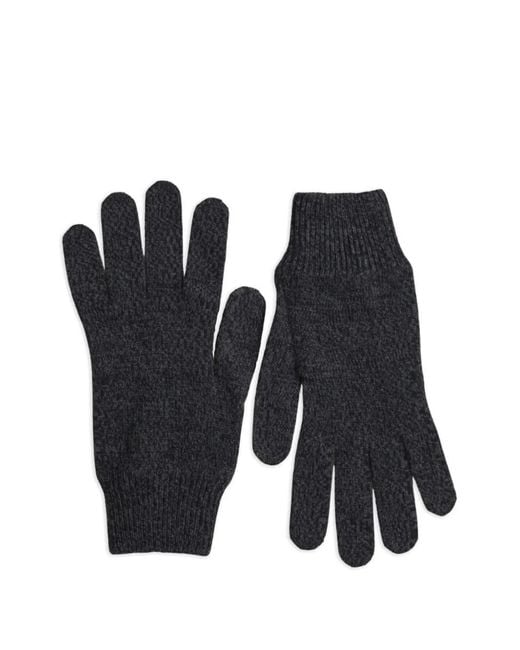 Dolce & Gabbana Black Knit Wool Gloves for men