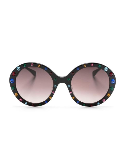Kate Spade Black Zya Round-frame Sunglasses
