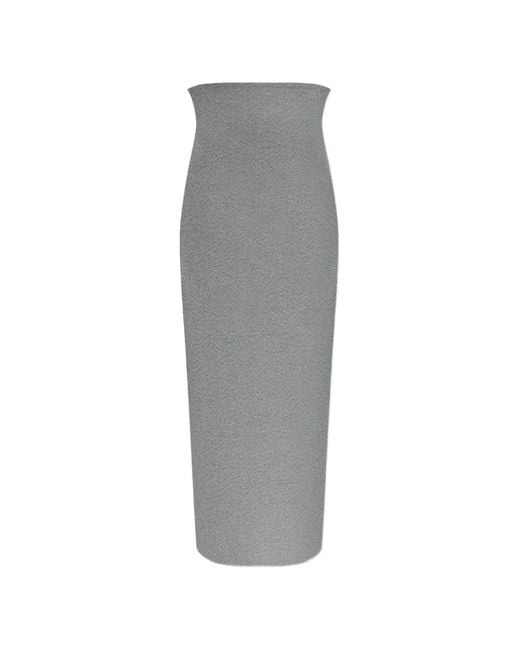 Issey Miyake Gray Allow Maxi Skirt