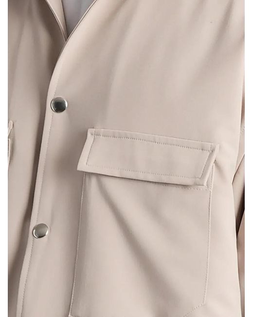 State of Order Natural Short-Sleeved Flap-Pocket Shirt for men