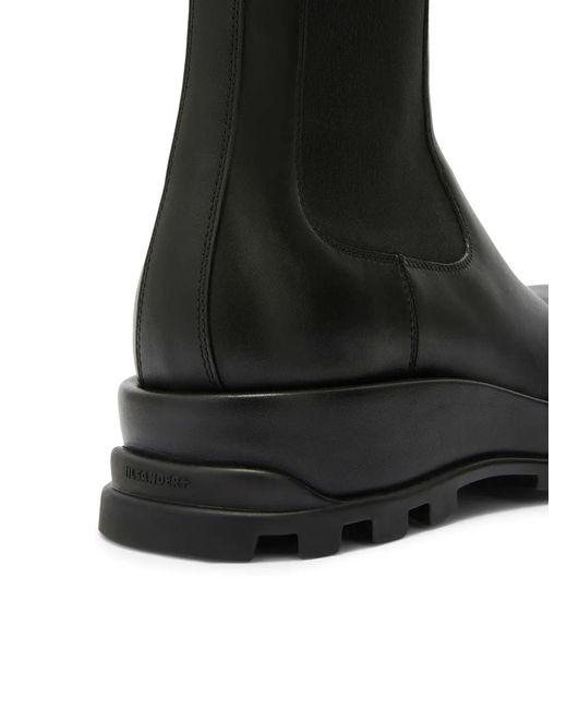 Jil Sander Black Chelsea Boots for men