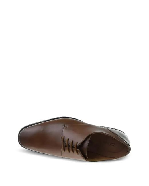 Clarks Brown Gilman Plain Lace-Up Shoes for men