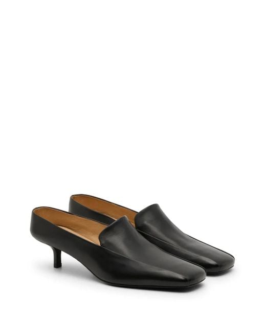 Marsèll Black Spazzola Brushed-Leather Mules