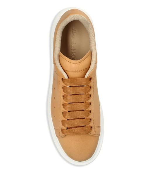 McQueen Brown Oversized Retro Sneakers
