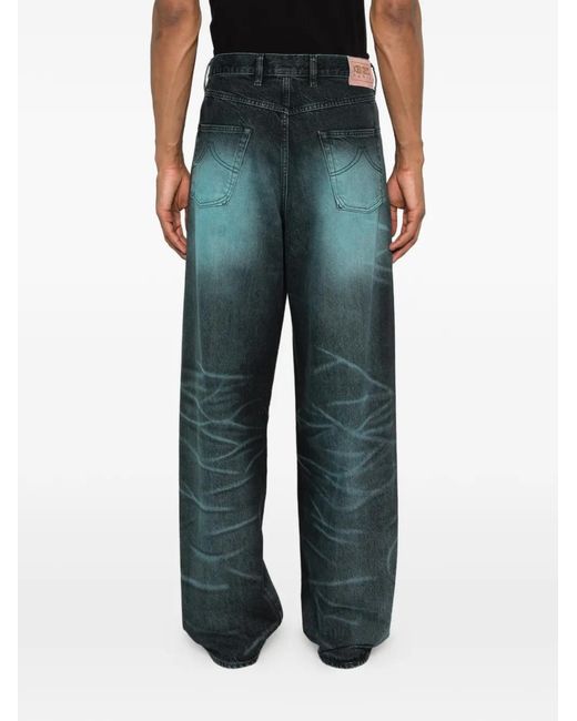 KENZO Gray Washed Jeans for men