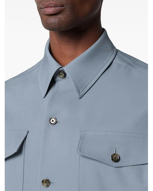 Sobrecamisa Con Botones Lardini de hombre de color Blue