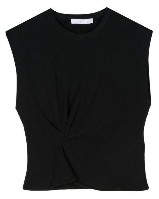 IRO Black Fili Cotton-blend T-shirt