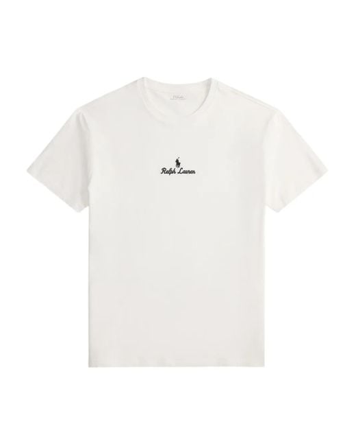 Polo Ralph Lauren T-Shirt Mit Logo-Stickerei in White für Herren