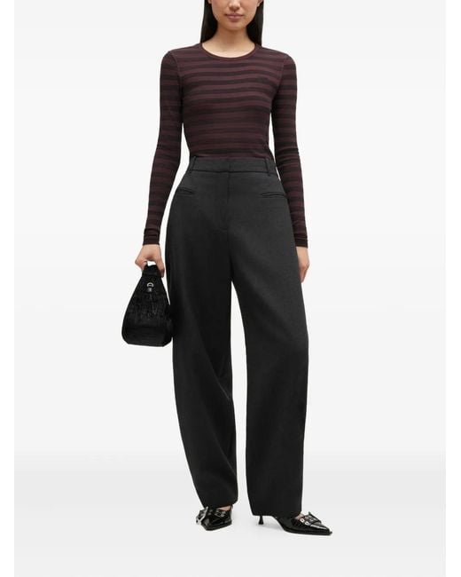 Ganni Blue Wool Suiting Pants