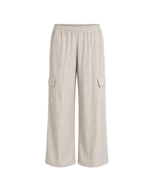 LA HAINE INSIDE US White Elasticated-Waist Trousers