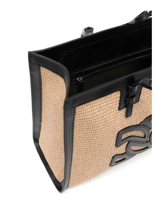 Casadei Black Beau Rivage Shopping Bag