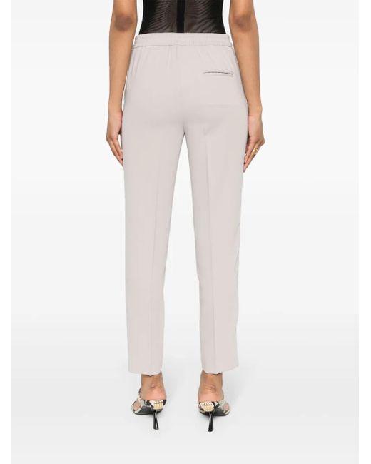 Pantalones de vestir slim Pelargo Blanca Vita de color Natural