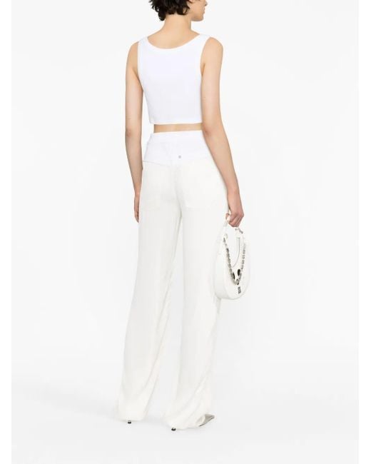 Vaqueros oversize blancos con efecto satinado Givenchy de color White