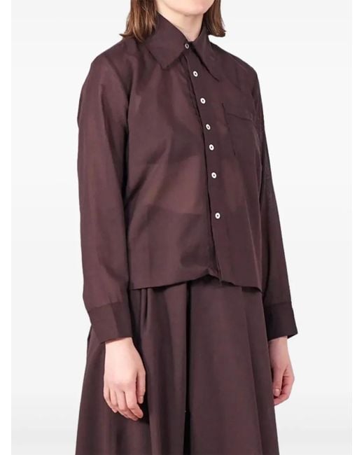 Camiel Fortgens Purple Hemd Mit Brusttasche