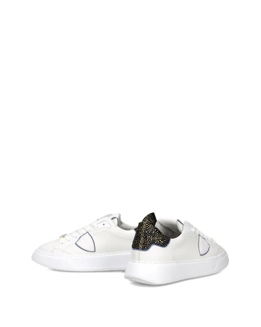 Philippe Model White Temple Sneakers