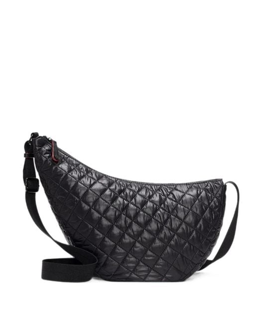 MZ Wallace Black Metro Smile Quilted Crossbody Bag
