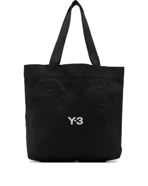 Y-3 Black Canvas Tote