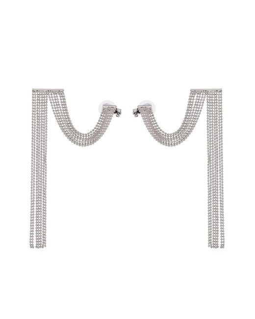 Peserico White Punto Luce Chain Single Earring