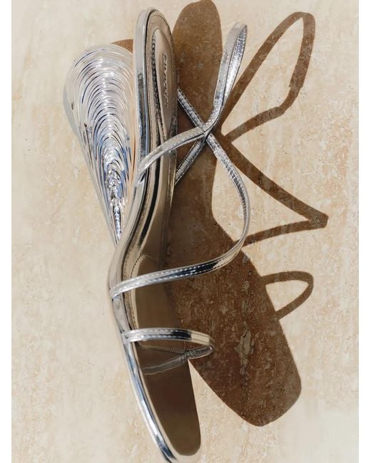 Jonathan Simkhai White 75Mm Bridget Shell-Motif Sandals