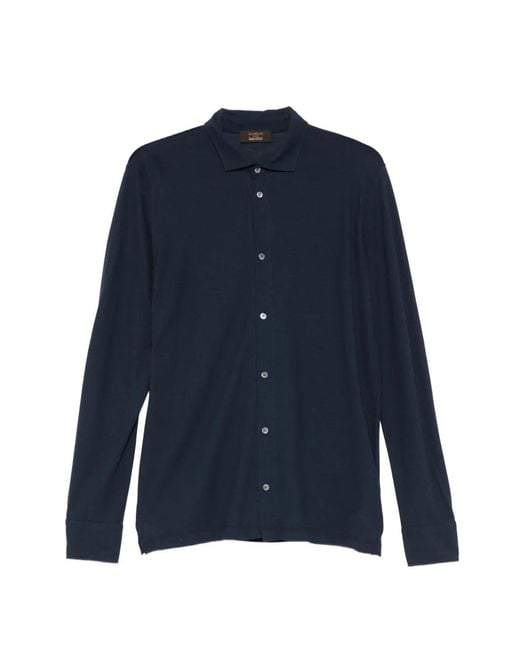 Zanone Blue Long-Sleeved Shirt for men