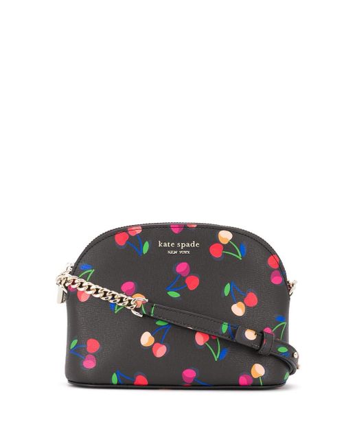 Kate Spade Spencer Cherry Print Crossbody Bag in Black Lyst