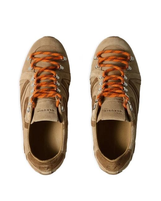 Claudie Pierlot Brown Sand Swing Suede Trainers