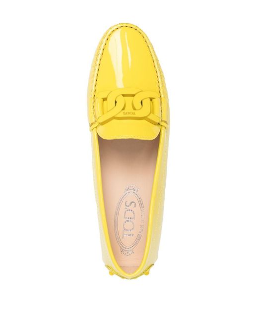 yellow studded flats