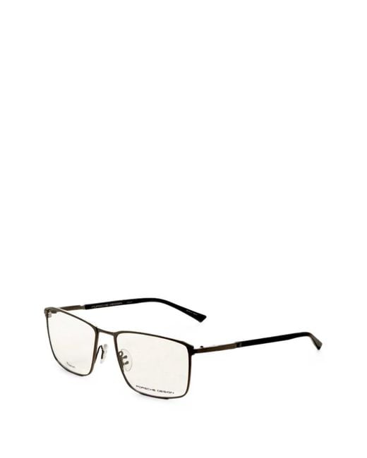 Porsche Design White Rectangle-Frame Glasses for men
