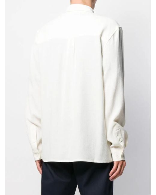 Séfr White Hampus Plain Shirt for men