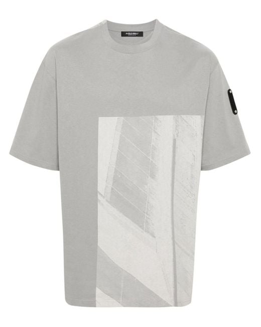 Camiseta Strand con estampado gráfico A_COLD_WALL* de hombre de color White