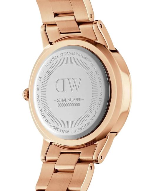Montre Iconic Link 36 Mm Daniel Wellington en coloris Black