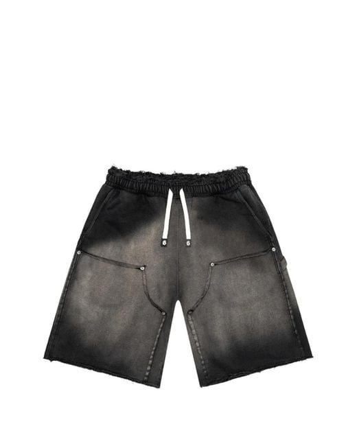 Godspeed Black Distressed Carpenter Shorts for men