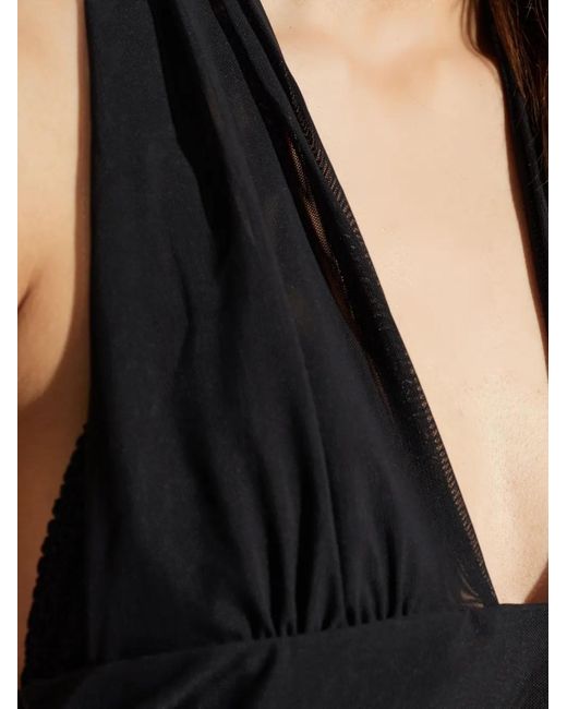 Bondeye Black Alessia Halter-Neck Midi Dress