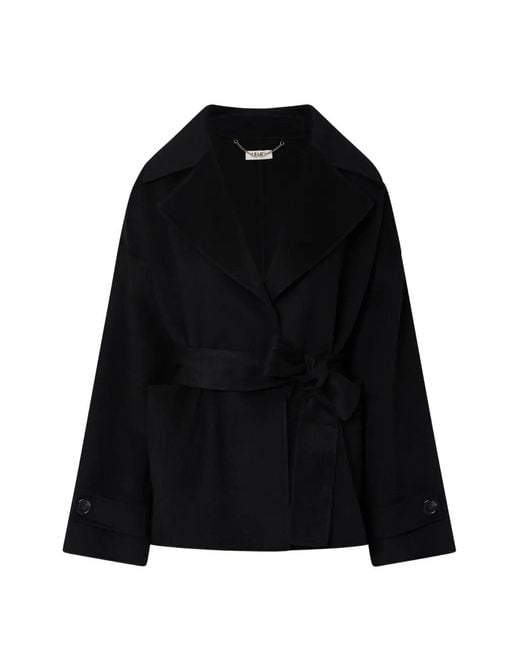 Liu Jo Black Short Wool Coat