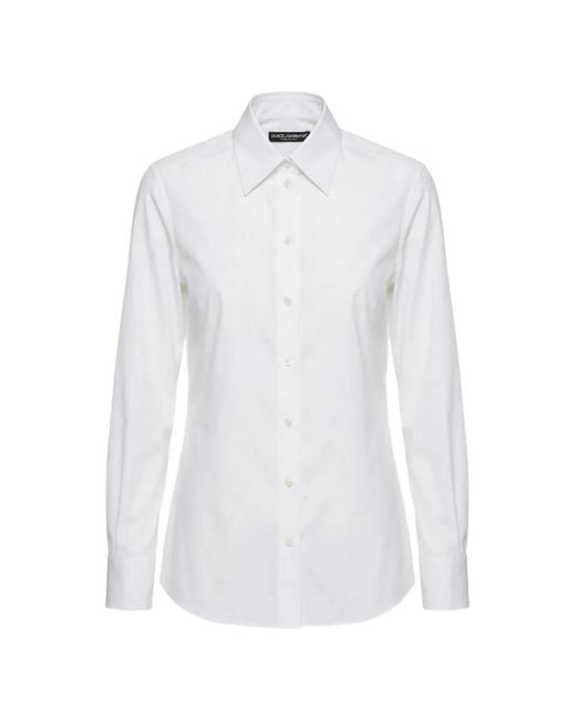 Dolce & Gabbana White Long-Sleeved Shirt