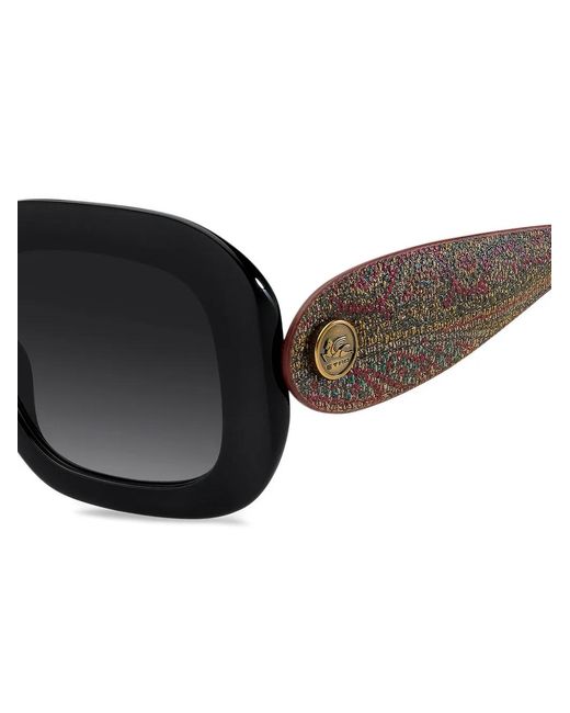 Etro Black Logo-Deail Sunglasses