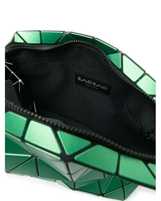 Bao Bao Issey Miyake Green Boston Geometric Shoulder Bag