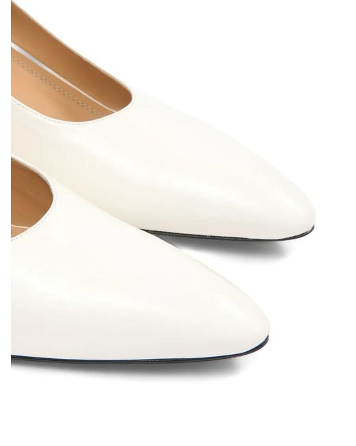 Maison Margiela White Heel-Less Pump H55 Decollete Shoes