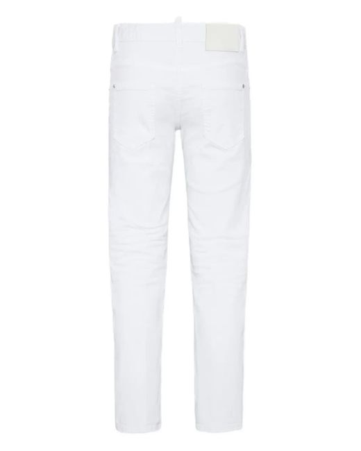Jean À Logo DSquared² en coloris White