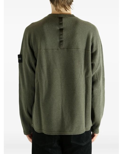 Pull À Patch Compass Stone Island pour homme en coloris Green
