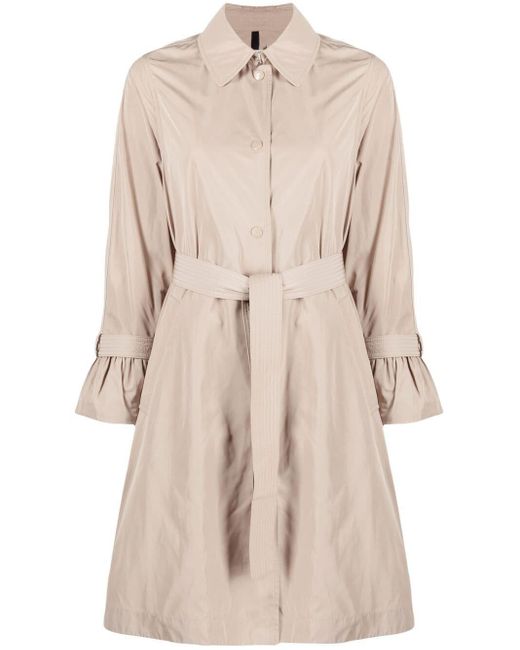 Moncler Navigatoria Trench Coat in Natural | Lyst
