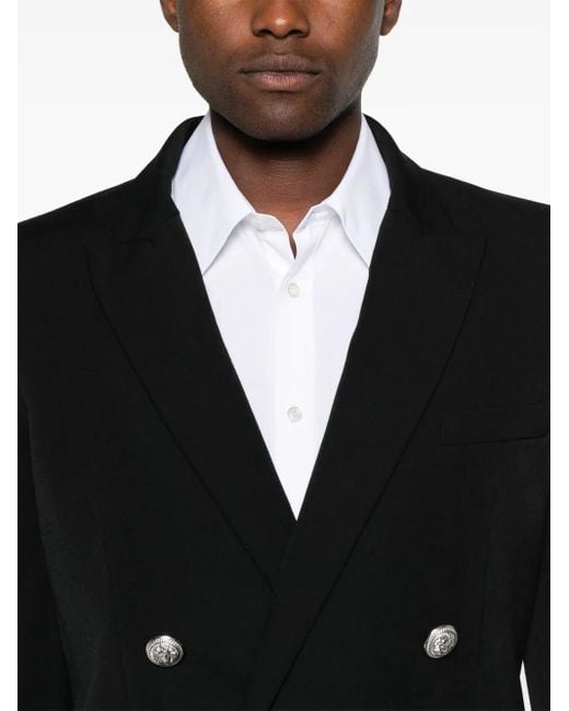 Balmain Doppelreihiges Sakko in Black für Herren