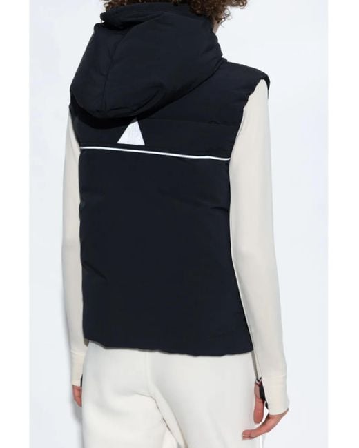 Moncler Blue Arolla Hooded Down Gilet