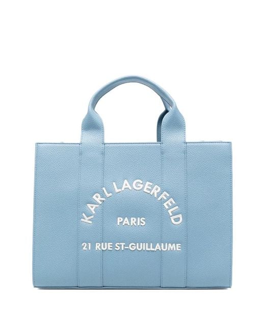 Karl Lagerfeld Blue Rue St-Guillaume Mediumtote Bag