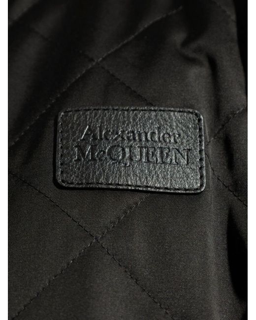 Veste bomber à matelassage losanges Alexander McQueen pour homme en coloris Black