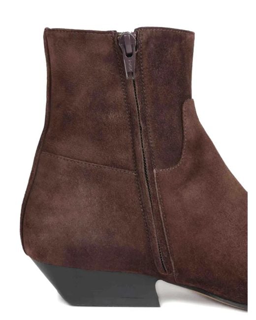 Stivali Marfa Con Punta Quadrata di Khaite in Brown