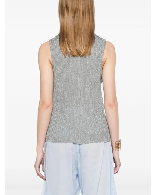 Majestic Filatures Gray Lurex Vest