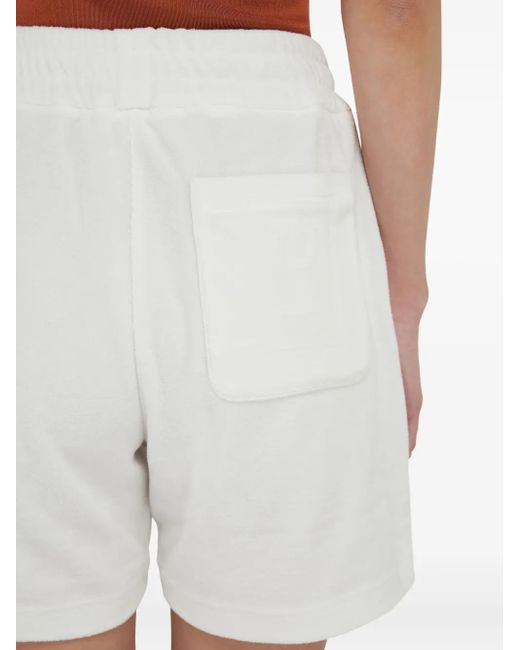 Ferragamo White Monogram Pocket Shorts